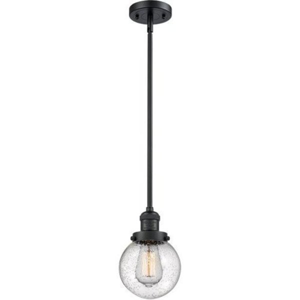 Innovations Lighting One Light Vintage Dimmable Led Mini Pendant 201S-BK-G204-6-LED
